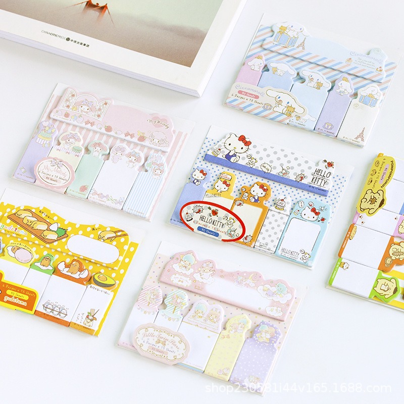 Japanese-style cute writable category index sticker note small tag label sticker memo marking sticker