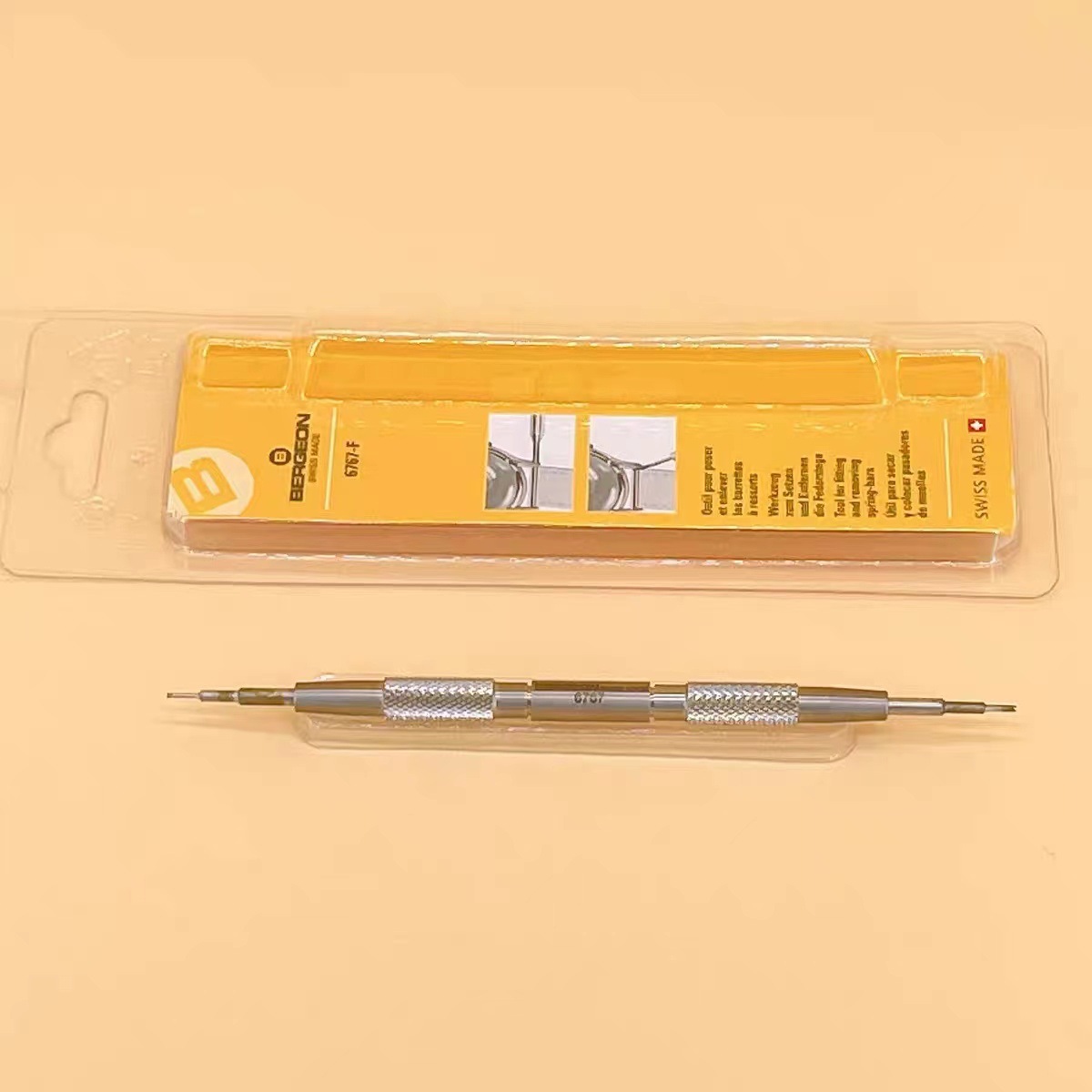 修表工具瑞士BERGEON6767-F1.2mm小叉生耳批生耳叉拆换钢表带皮带