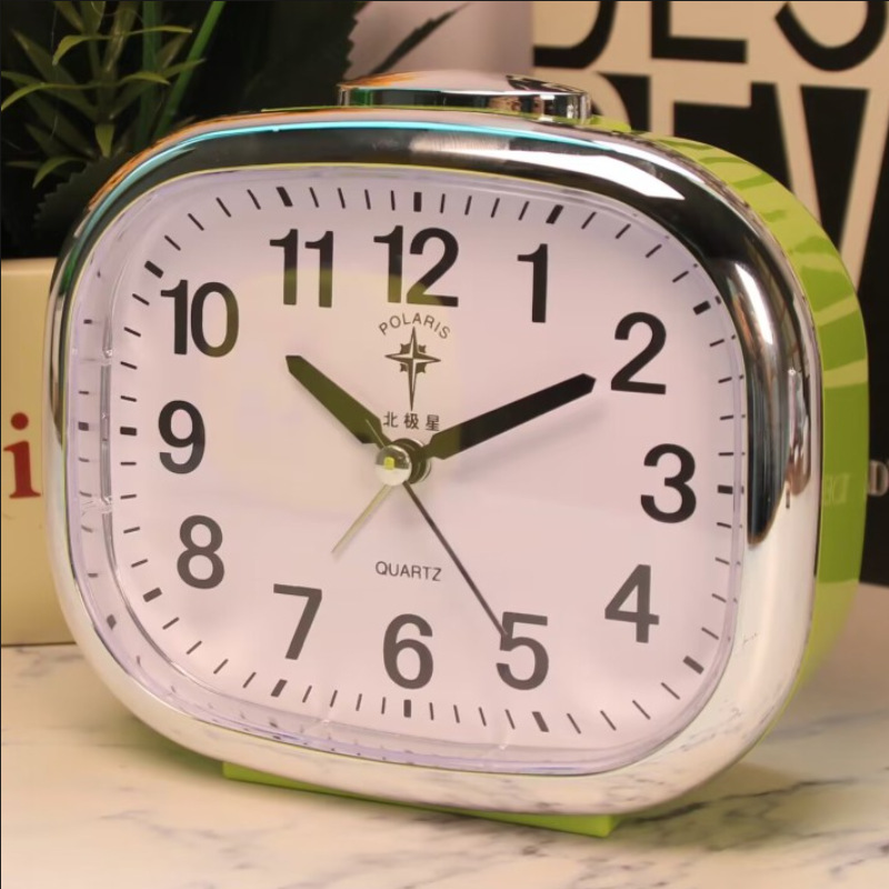 Polaris Alarm Clock Silent Creative Casual Fashion Night Light Student Children Elderly Home Bedside Bedroom Small Clock