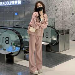 秋の女性2024の新しい爆発的なレジャースポーツスーツの高級感のあるガードルの大きいサイズの太ったMMの初秋の組み合わせのセット