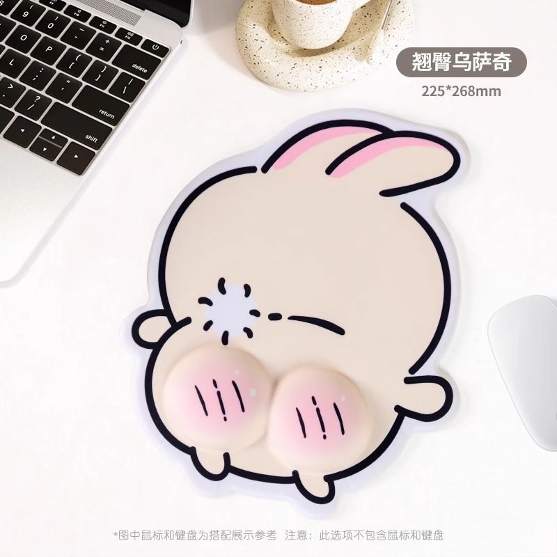 Lindo feliz pescado muñeca pad mouse pad muñeca pad teclado pad oficina mouse pad para niñas