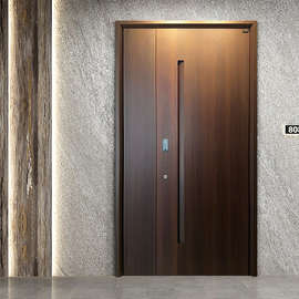 防爆铸铝门别墅大门双开门入户门子母门防盗门大门进户门锌合金门