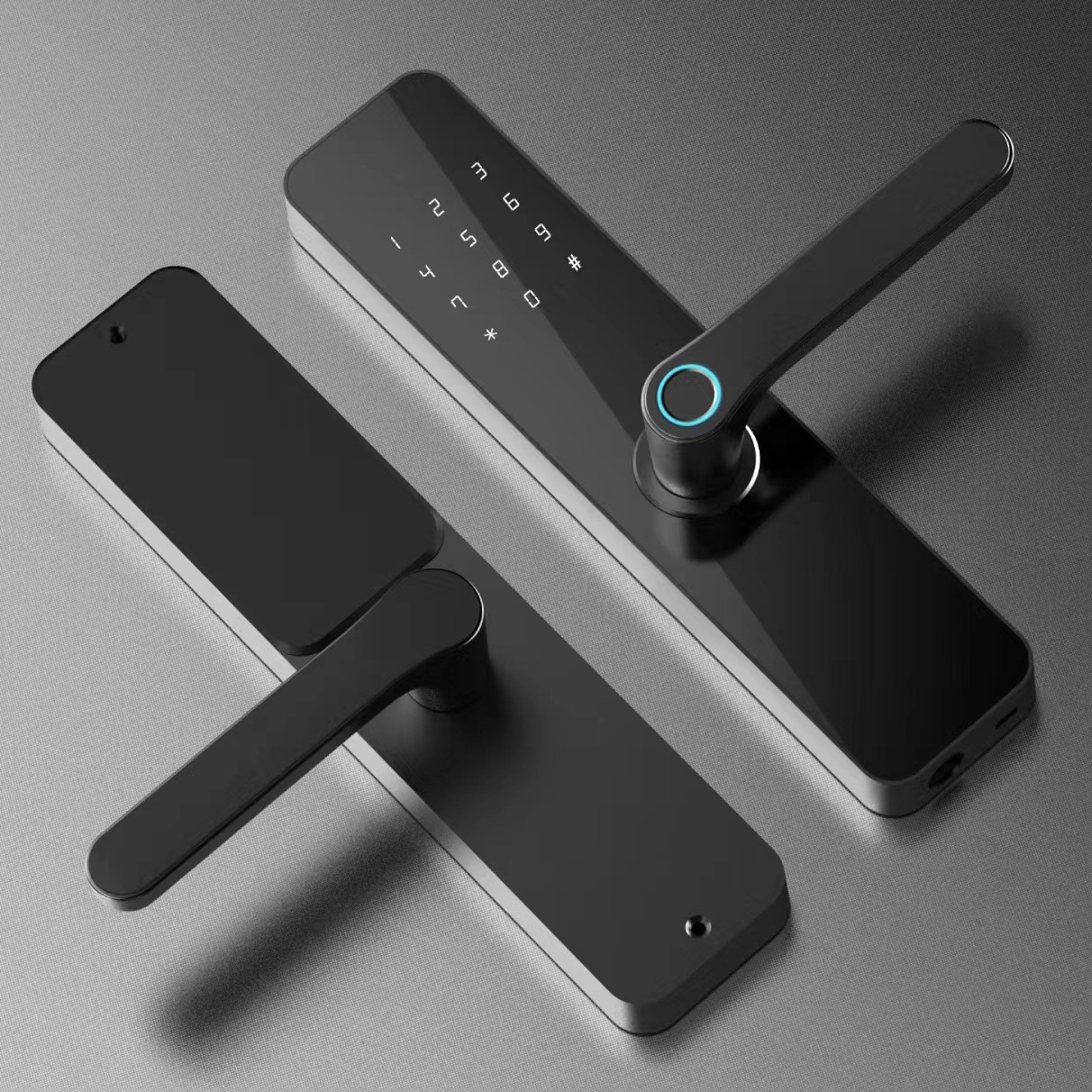 Tongtong cerradura propietario apartamento cerradura huella digital hogar antirrobo puerta inteligente cerradura de la puerta graffiti cerradura de la puerta inteligente casa vinculación