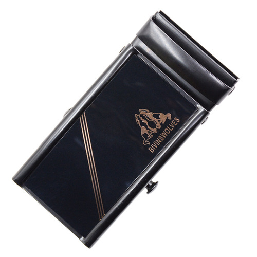 Roller toothless buckle head smooth plate smooth belt roller men's patch electrophoresis fashion brand middle-aged and elderly belt buckle
