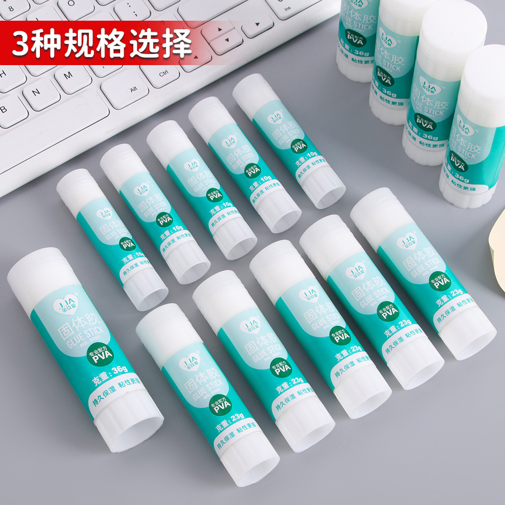 Suministros de oficina para estudiantes pegamento sólido pequeño mediano grande 36g pegamento de barra de pegamento hecho a mano para niños papelería financiera al por mayor