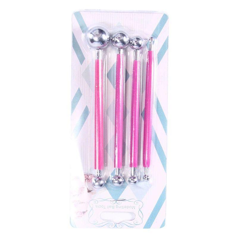 Производители оптовой никелированной DIY ручка для вдавливания восемь головок шариков глиняная резьба инструмент