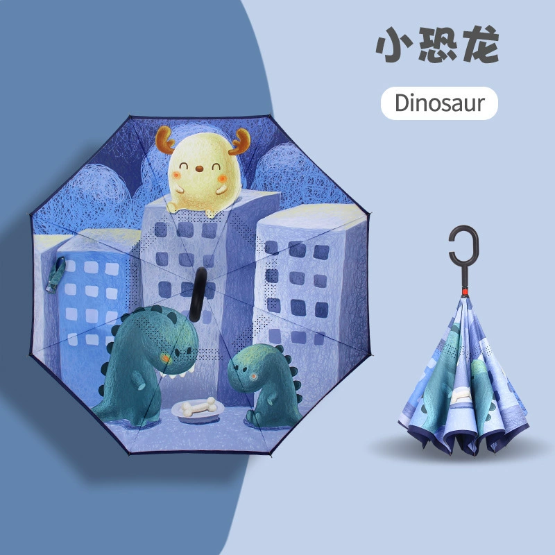 Children's cartoon handle, umbrella for students, custom-made