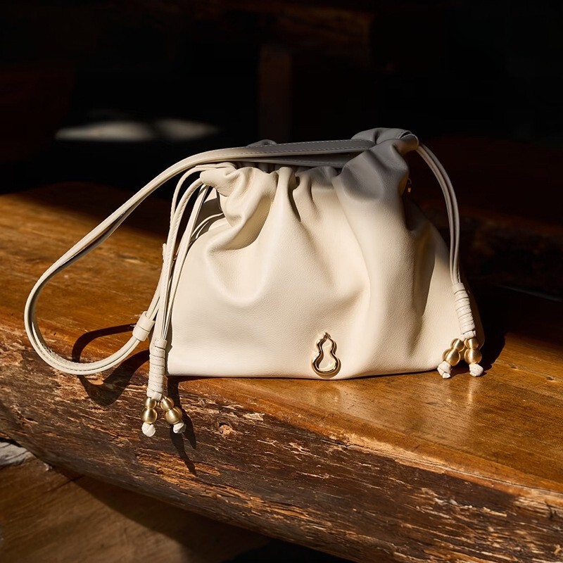 Bampo Small Cloud Bag New Style First Layer Cowhide Underarm Bag Single Shoulder Crossbody Bag for Women Bampo Small Cloud Bag New Style First Layer Cowhide Underarm Bag Single Shoulder Crossbody Bag for Women