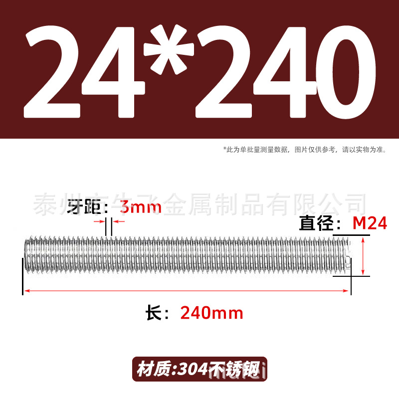304 acero inoxidable barra de tornillo de tornillo de rosca completa barra de tornillo de perno alargado perno M12M16M18M20 image 215