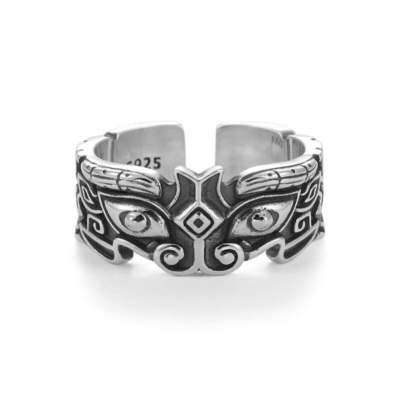 The new ancient gods ring ring male domineering retro ring lucky Nafu ring men's opening ring