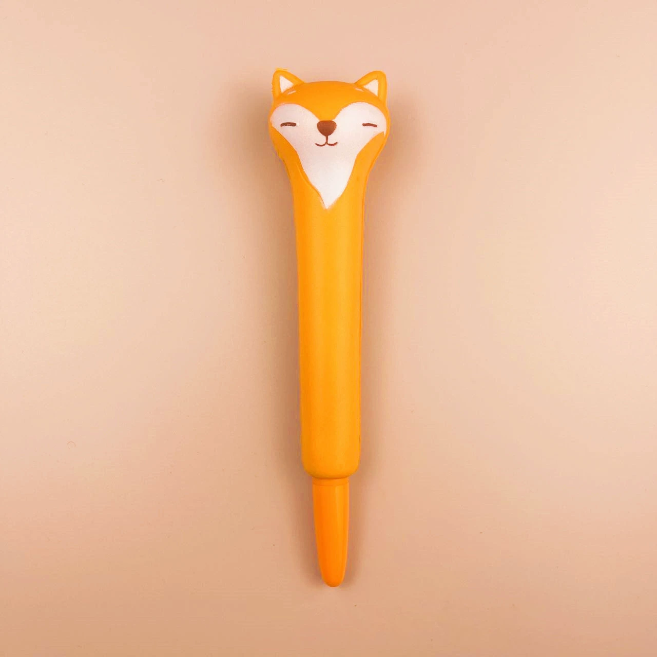 Cartoon Rollerball Pen, 0.5 mm, Squishy Slime Topper, Cute Animal Designs (Random Color)