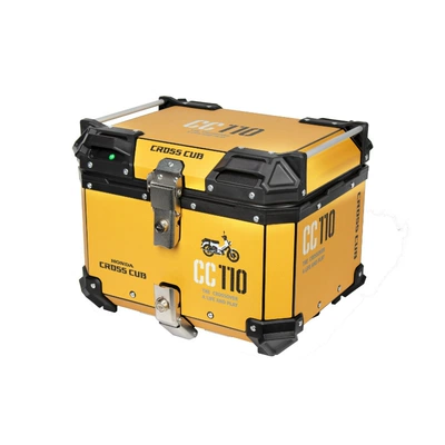 box electric car tail box — Motorcycle trunk - 45l-tail-box-yellow