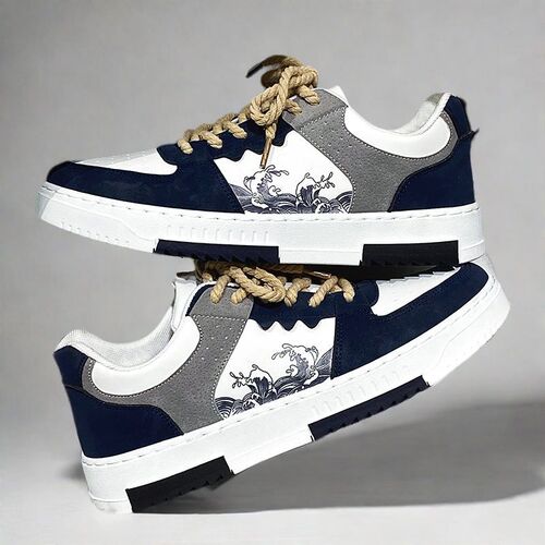 Men's Summer New Student Breathable Canvas Shoes Korean Style Trendy Matchable Casual Platform Shoes with Thick Sole Trendy Shoes