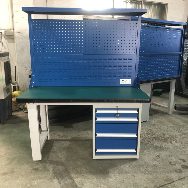 工作台重型车间装配维修带抽屉钳工桌电子组装现货批发防静电