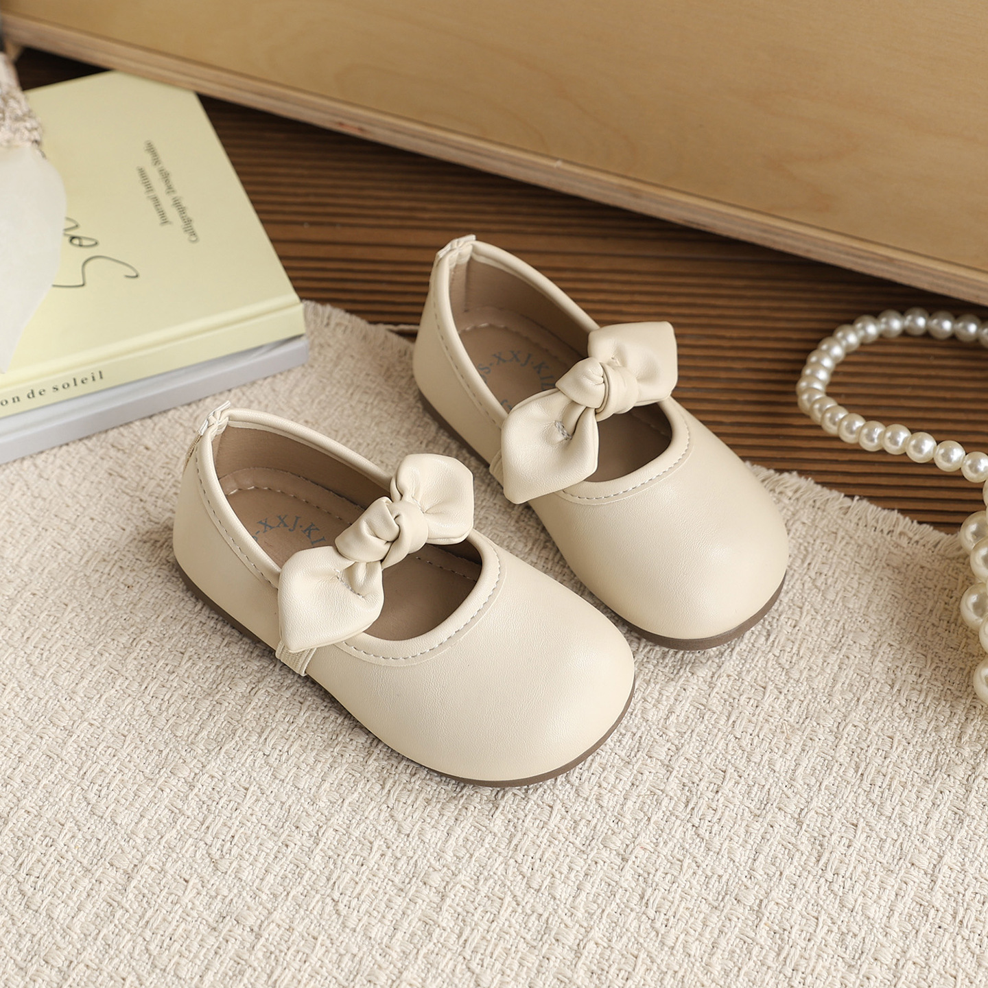 Koreanische Mädchenschuhe aus rotem Leder, Frühling/Herbst, Kinder-Mokassins, modische Babyschuhe mit flachem Schaft_voghion.com
