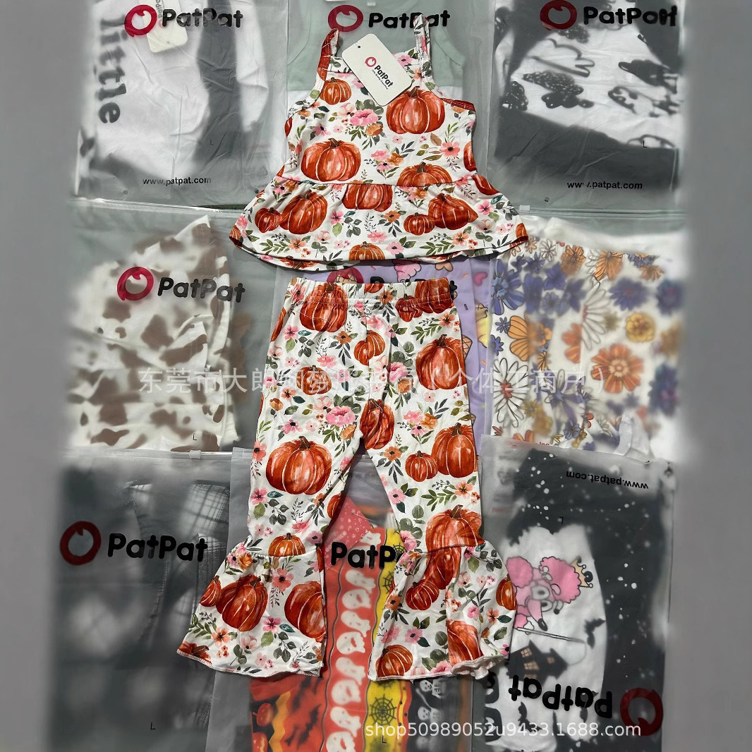 Patpat sets de ropa infantil comercio exterior miscelánea ropa infantil patpat sets stock tail container fuente África