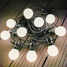 跨境批发G50球灯太阳能灯户外防水LED灯串装饰庭院街道露营装饰灯