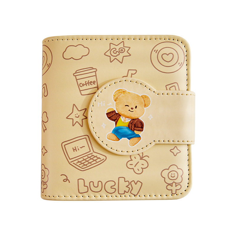 Bonito álbum de tarjetas de Gong Ge de alto valor de cara pu álbum de fotos de hoja de pulgada de botón magnético de chicas de 3 pulgadas de almacenamiento de tarjetas