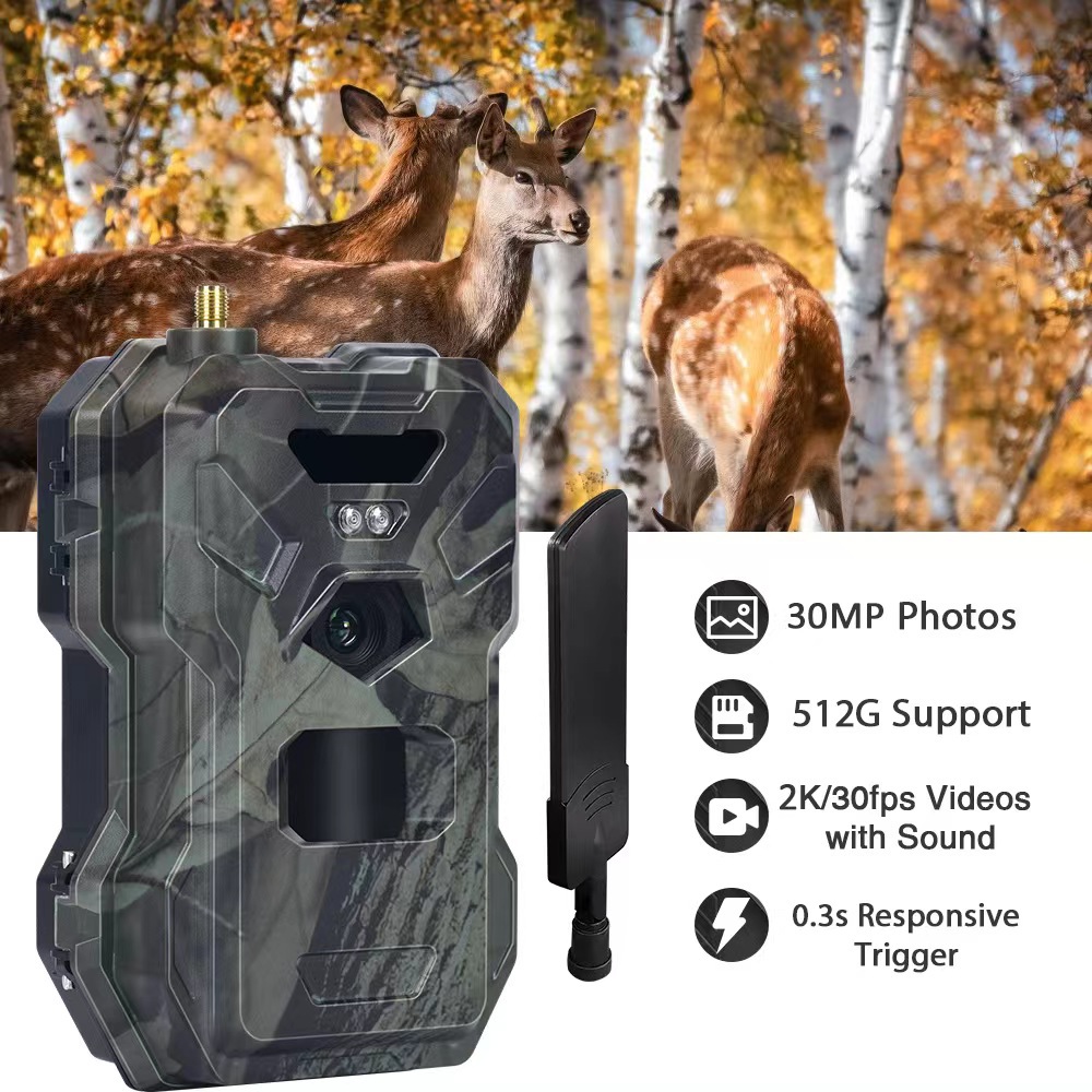 4G 2K Outdoor Hunting Camera HC-880PLUS Mobile Phone APP Real View Photo Video Support FTP
