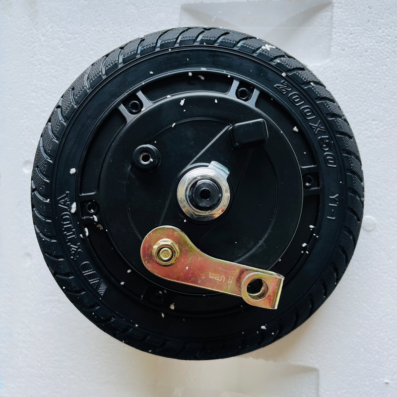 Motor de coche eléctrico de 8 pulgadas de neumático sólido freno de tambor 24v36v350w scooter de bicicleta de delfín motor 35C