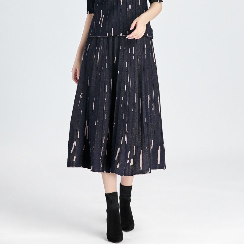 冰蚕丝长裙毛织厂加工 14针超细针特种针法 来图来样小批量定制