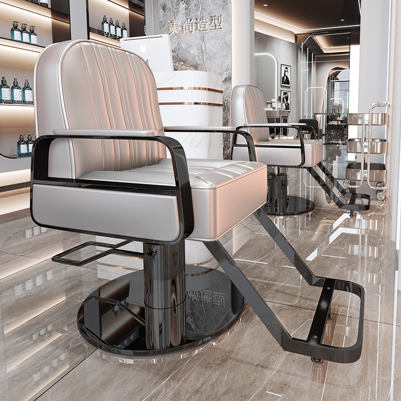 La peluquería de alta gama puede bajar la silla de peluquería, la silla de corte de pelo de teñido en caliente giratorio de elevación especial para la peluquería de alto perfil, simple image 49