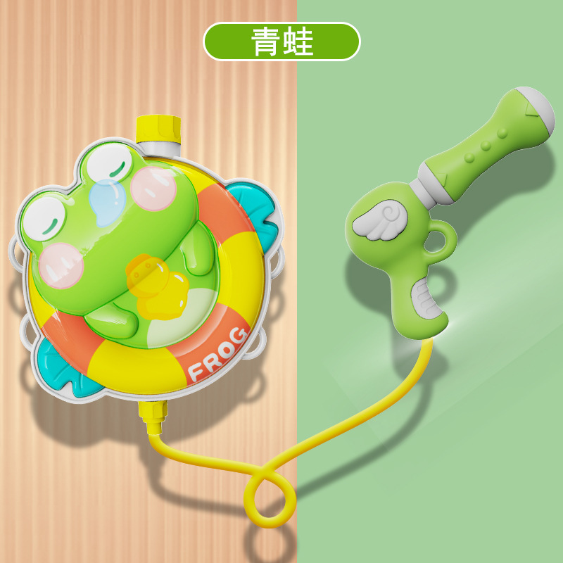 Mochila infantil juguetes de tiro de agua de playa de verano barraca eléctrica de cabello continuo pistola de rociador de agua al por mayor