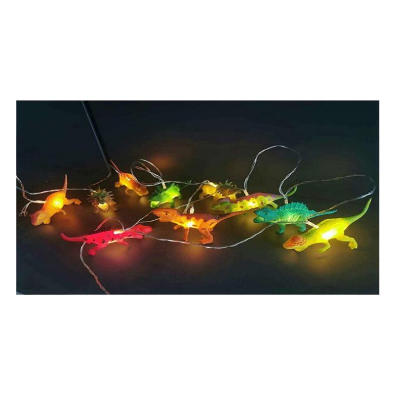 2020 transfronterizo nuevo dinosaurio LED Cadena de luz de la habitación de los niños decoración de dibujos animados FESTIVAL DE Navidad linterna al por mayor