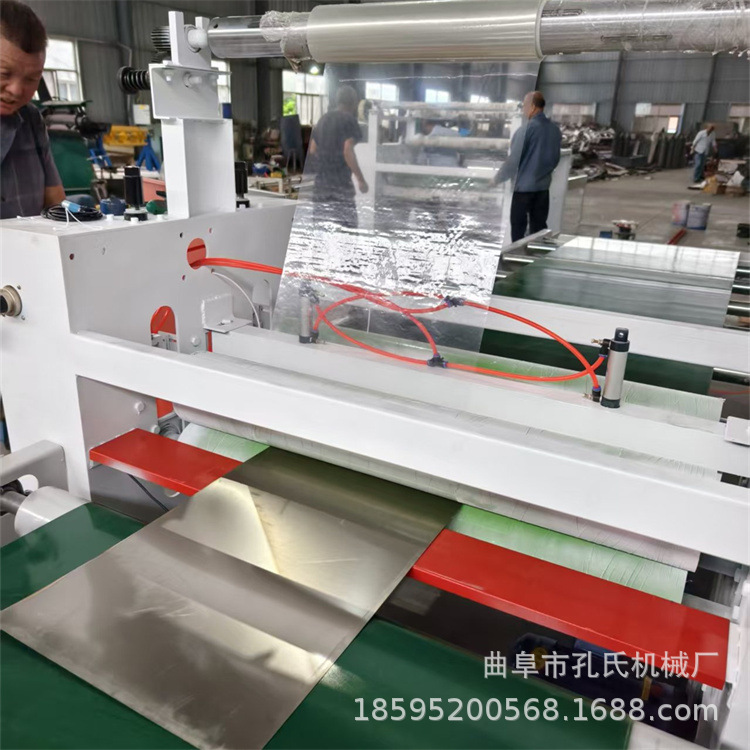 全自动不锈钢板覆膜机 加宽铝单板裱膜机 橱柜门板PE透明膜贴膜机