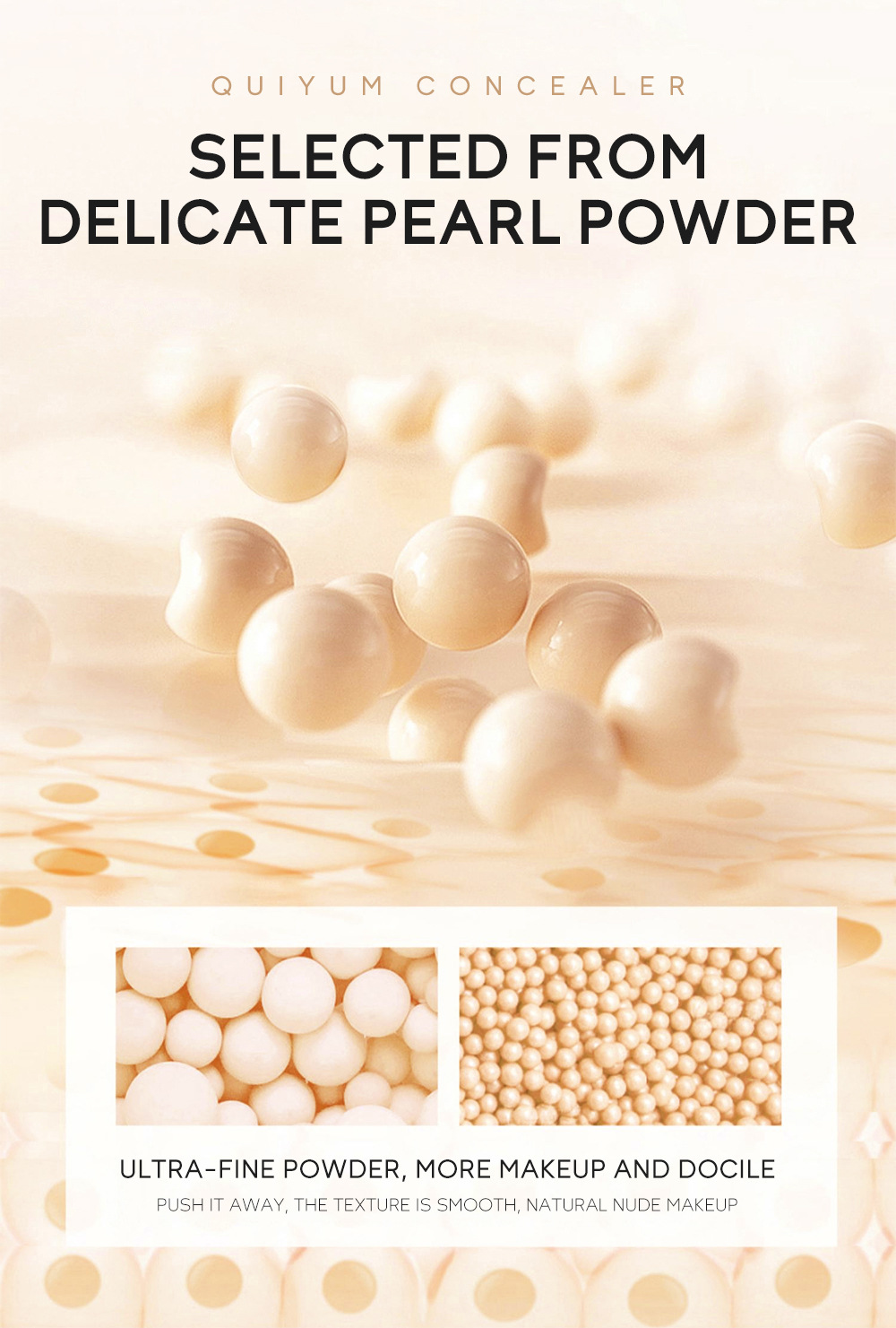 Cross-border QUIYUM Three-color Concealer 8g for contouring, covering blemishes and enhancing skin tone. Factory in stock for wholesale undefined