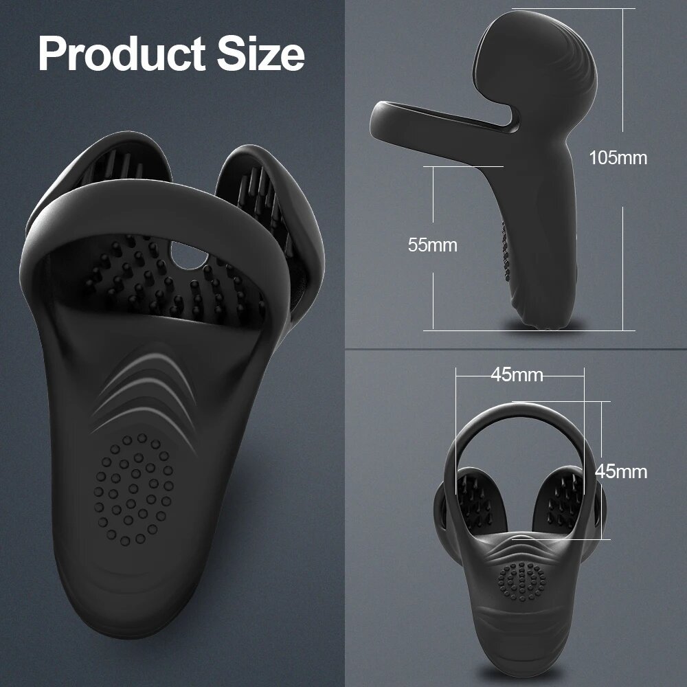 Wireless Remote Control Lock Semen Male Vibrating Massage Ring Delay Anti-Ejaculation_voghion.com