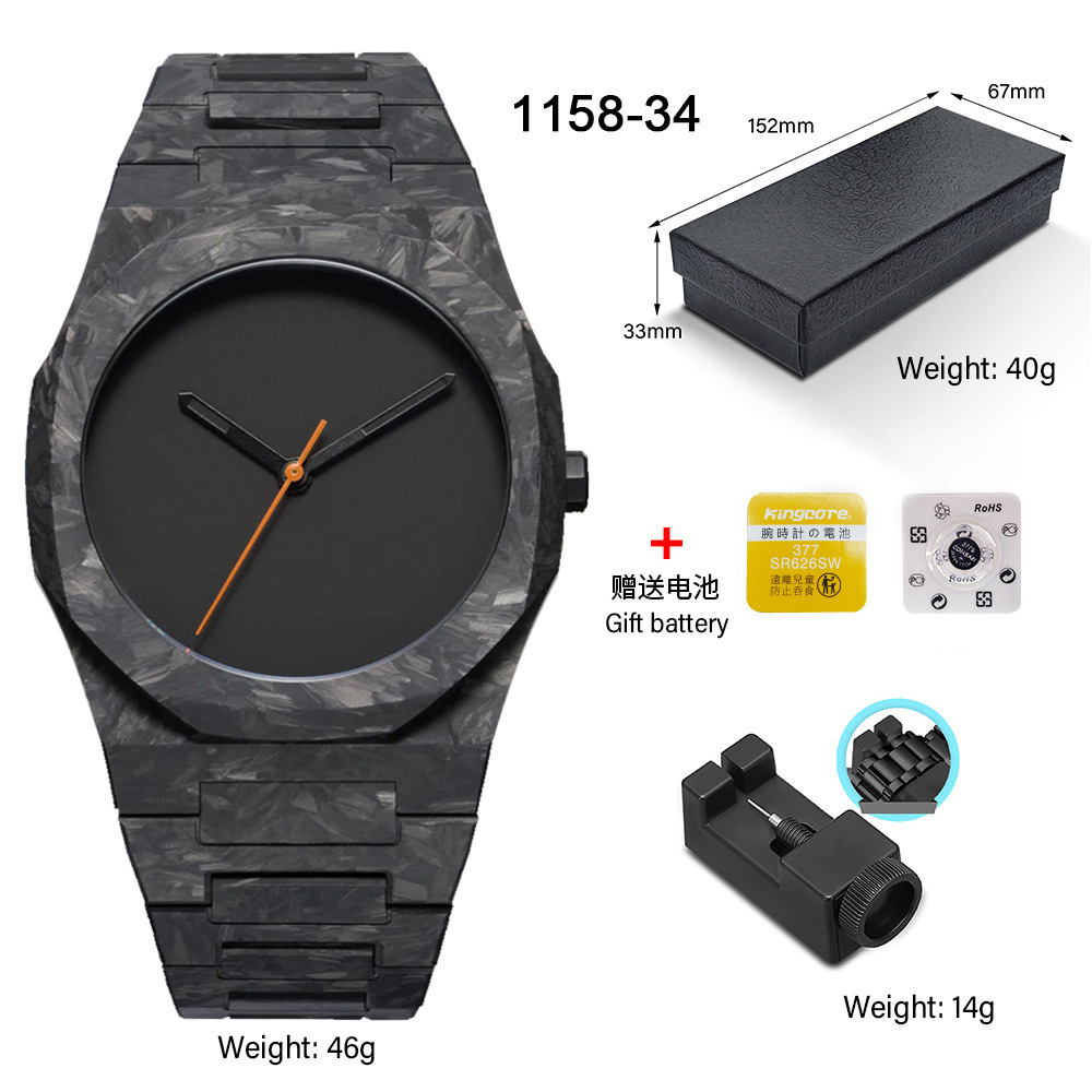 New Men's Watch, Men's Watch, High-End Black Feel, Oil Surface Coating, Life Waterproof, Heavy Flow Watch, Hot Style