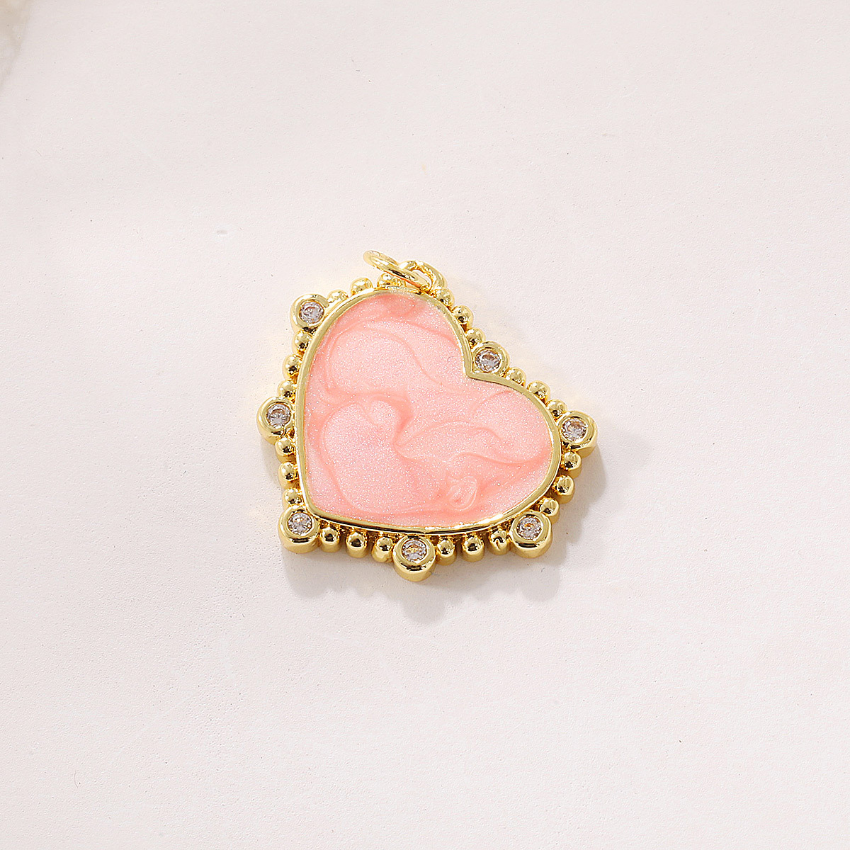 4g Weight Pendant Jewelry Making Type 20 * 25mm Jewelry Making Size Zircon Inlay Material DIY Jewelry Accessories Classification 1 Piece Quantity Copper Material Heart Shape Pattern Polished Finish Enamel, Plating, Inlay Design IG Style Style 1 Piece 20 * 25mm Copper Zircon Heart Shape Polished Pendant 5
