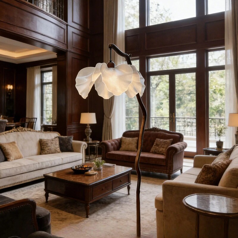 Pleated Lamps with a Sense of Design and Artistic Atmosphere, Trendy Flower-Shaped Floor Lamps, High-Value Decorative Lamps for the Living Room Sofa Corner Pleated Lamps with a Sense of Design and Artistic Atmosphere, Trendy Flower-Shaped Floor Lamps, High-Value Decorative Lamps for the Living Room Sofa Corner