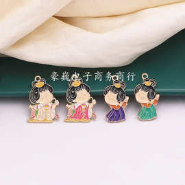 厂家直供diy锌合金滴油复古女孩车载钥匙扣耳饰工艺品配件批发