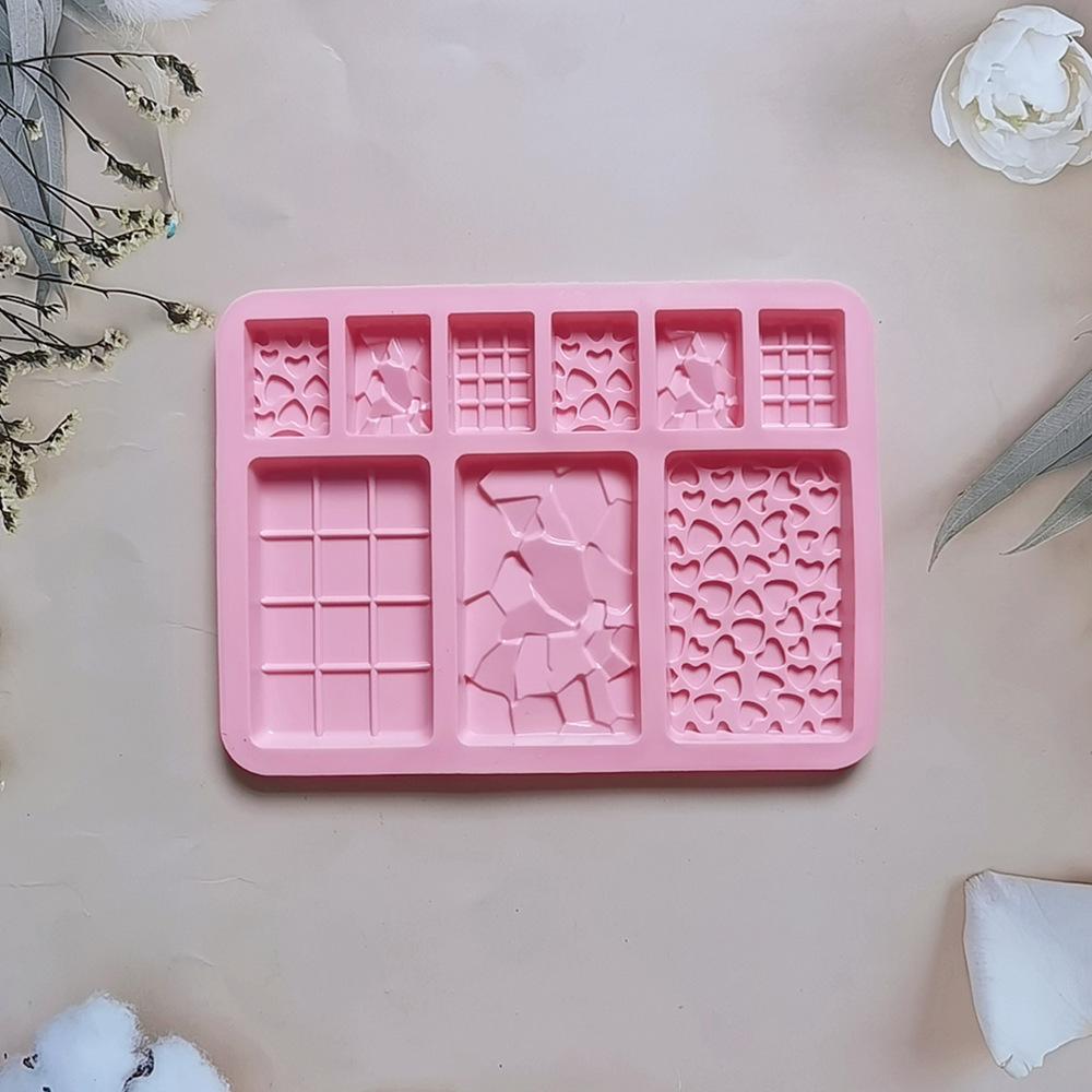 Silicone tamaño piezas de amor 171 chocolate molde de silicona molde de postre molde de hielo para hornear pastel de arroz