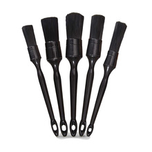 5pcs汽车轮毂清洁刷10-18号五件套黑色蛇头柄 磨尖丝刷 细节刷