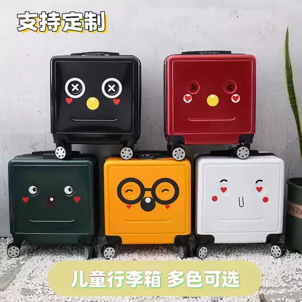 Children's Trolley Case Can Be Customized with Logo, Cartoon Suitcase, Can Sit on Carton, Boarding Case, Universal Wheel Suitcase, 3D Female