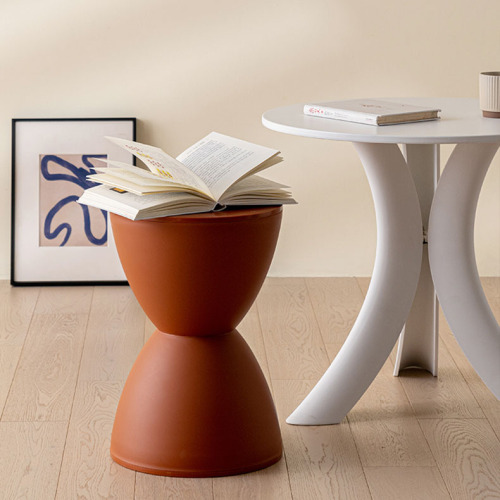 Nordic shoe-changing small stool, home simple living room bench, children's low stool, thickened plastic creative round stool