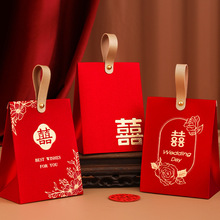 定制结婚喜糖盒可换包装加LOGO金葱硬纸烫金工艺喜庆用品源头工厂