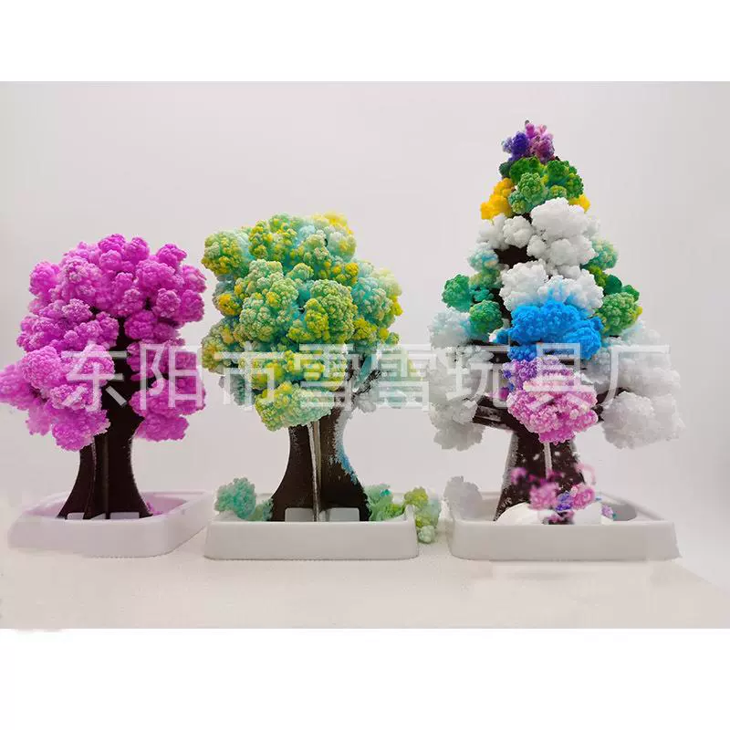 纸树开花盒装魔法树生长圣诞树雪花儿童diy科教实验益智玩具礼品