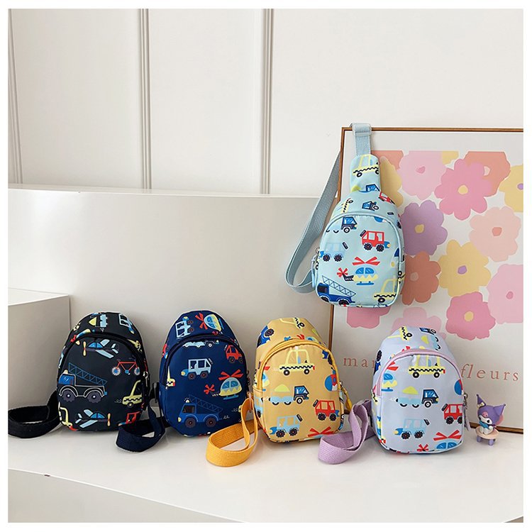 Cross-Border Wholesale of New Cute Car-Shaped Chest Bags for Boys and Girls, Children's Bags, Fashionable Crossbody Small Bags, Coin Purses