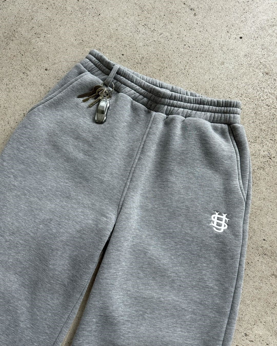 Casual Embroidered Zipper Sweatpants High Street Hip Hop Rap Style Men's And Women's Long Pants Street Fashion_ecoleips.com
