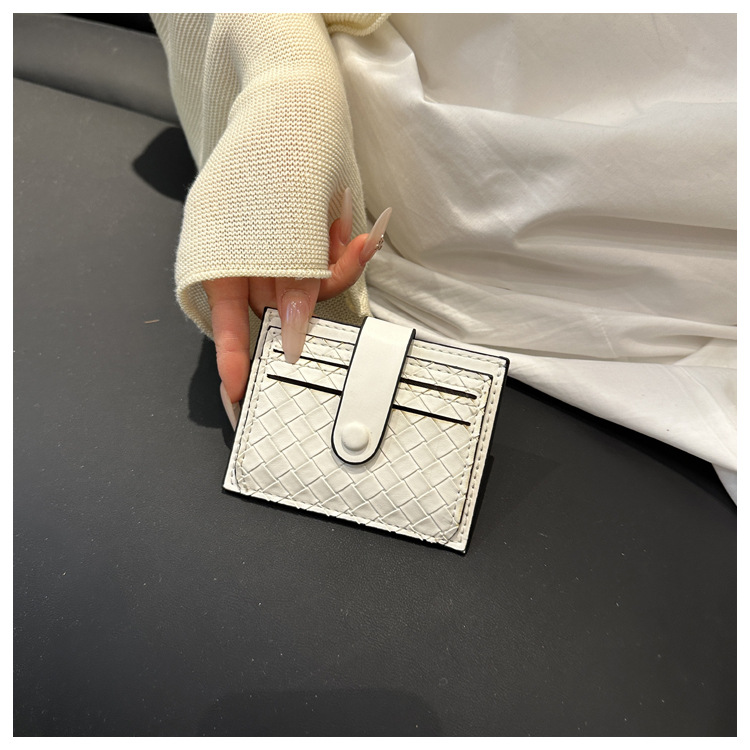 33g Weight Polyester Lining Material Magnetic Buckle Closure Type / Strap Type Card Holder Bags Type Daily Occasion PU Material Solid Color Pattern All Seasons Season Unisex Gender Basic, Classic Style Style Square Shape Unisex Solid Color PU Magnetic Buckle Card Holders 4