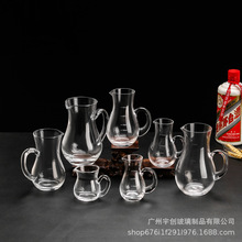 加厚玻璃葫芦分酒器七字壶 特色白酒倒酒壶酒楼礼品批量供应