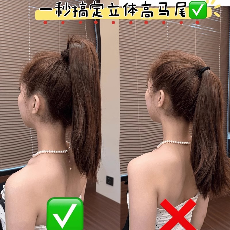 banda de goma de alta elasticidad mujer cabello de cordón de cabello duradero ultra ancho sin costura cabello de cabello de máscara de cola de caballo alta anillo de cabello jacquard