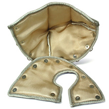 硅膠布鋁箔玻璃纖維隔熱罩電線電纜防護套拆卸式閥門注塑機保溫罩