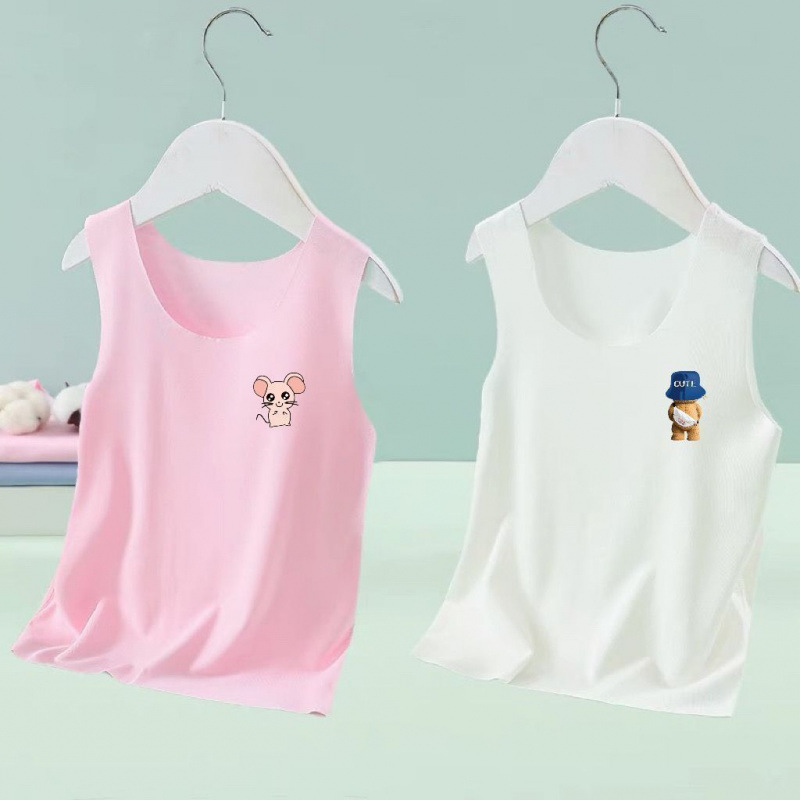 아이스조끼 화이트+핑크 [랜덤패턴]-90 권장키 80cm