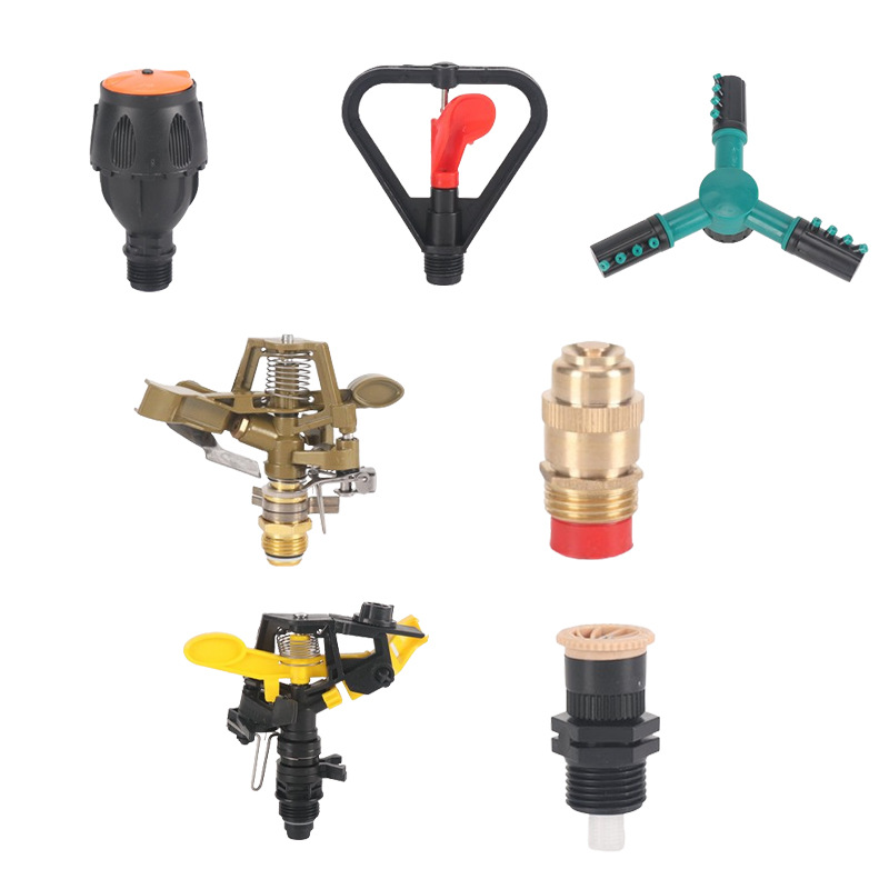 Rotación automática rociador soporte longitud telescópica 30cm - 50cm herramienta de riego de jardín paquete de boquilla verde