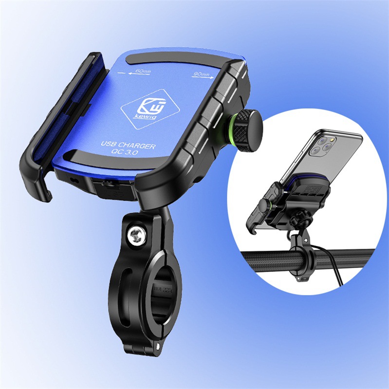 Vietnam Cycling Phone Holder Qc3.0 Fast Charging Bicycle Handlebar Navigation Mount Aluminum Alloy Mountain Bike